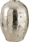 J-Line vaas Rond Arya - metaal - zilver - 57 cm hoog