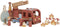 Little Dutch Brandweerwagen - Houten speelset - Inclusief pegdolls en accessoires - Rood