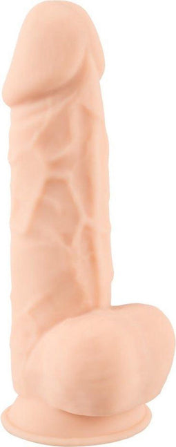 Silexd – Zeer Realistische Zuignap Dildo met Zachte Mantel en Harde Kern voor Levensechte Ervaring – 22.1 cm – beigeig