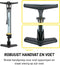 Dunlop Fietspomp met Drukmeter - Fiets Pomp voor Dunlop, Schrader en Frans Ventiel - Staande Pomp Incl. Adaptoren voor Waterspeelgoed en Ballen