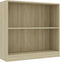 vidaXL Boekenkast 80x24x75 cm spaanplaat sonoma eikenkleurig
