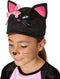 dressforfun Roos katje 158 - Verkleedkostuum kattenkostuum - Zwarte pluche met roze accenten
