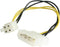 Startech LP4P4ADAP - Power Cord - Vrouwelijke LP4 naar mannelijke P4 - Wit