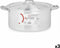Kookpot met Deksel Zilverkleurig Aluminium 12,5 L (3 Stuks)