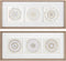 Schilderij DKD Home Decor 61 x 3,8 x 26 cm 63,5 x 4 x 28,6 cm Cirkels Scandinavisch (2 Stuks)