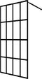 vidaXL - Inloopdouchewand - 118x190 - cm - transparant - gehard - glas