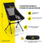 NOMAD Sarek Comfort - Campingstoel - Ultra-lichtgewicht - Zwart
