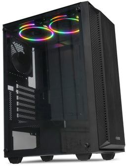 iBox CETUS 906 - Midi Tower PC - ATX micro ATX - Zwart