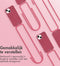 iMoshion Hoesje Geschikt voor iPhone 14 Hoesje Met Koord - iMoshion Color Backcover met afneembaar koord - Donkerrood