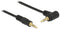 Delock 0.5m - 3.5mm M/M - 90° haakse connector - Zwart