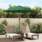 vidaXL - Parasol - met - aluminium - paal - 270 - cm - groen