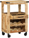 vidaXL - Keuken - Trolley - 55x40x80 - cm - Massief - Ruw - Mango - Hout