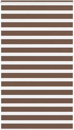 vidaXL - Zebra - rolgordijn - 120x230 - cm - stofbreedte - 115,9cm - polyester - bruin