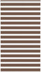 vidaXL - Zebra - rolgordijn - 120x230 - cm - stofbreedte - 115,9cm - polyester - bruin