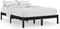 vidaXL - Bedframe - massief grenenhout - 200x200 cm - zwart