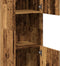 vidaXL - Badkamerwandkast - 30x30x130 - cm - bewerkt - hout - oud - houtkleurig