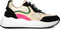 PS Poelman TRIANGLE Dames sneakers - Vetersluiting - Chunky zool 4 cm - Zwart (39)