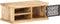 vidaXL - Salontafel - met - deur - 90x50x35 - cm - massief - mangohout