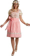 Dressforfun Mini-Dirndl Herrenchiemsee model 2 L - Verkleedkleding - Bloemenmotief - Katoen