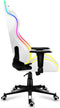 Huzaro - Force 6.2 White RGB - Gaming stoel