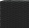 vidaXL - Plantenbak - met - wielen - 3 - potten - 107x32x38 - cm - poly - rattan - zwart