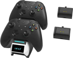 mimd Xbox Series X/X-one - Controller oplaadstation - Inclusief 2 accu's en oplaadkabel - Zwart
