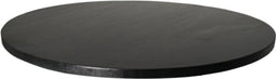 Rond tafelblad - ø120x3.8 - zwart - Mangohout