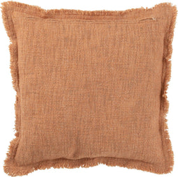 J-Line kussen Franjes - katoen - koraal