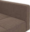 vidaXL - Slaapbank - 2-zits - met - 2 - kussens - stof - taupe