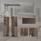 Audio Pro A28 W - Actieve Boekenplank Speakers - Multiroom 2x75W - Walnoot
