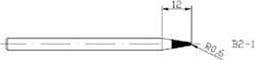 Basetech Soldeerpunt Potloodvorm Grootte soldeerpunt 1 mm Lengte soldeerpunt: 76 mm Inhoud: 1 stuk(s)