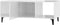 vidaXL - Salontafel - 102x50x40 - cm - bewerkt - hout - hoogglans - wit