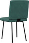 vidaXL - Eetkamerstoelen - 2 - st - fluweel - donkergroen