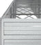 vidaXL - Plantenbak - verhoogd - 480x80x77 - cm - gegalvaniseerd - staal - zilver
