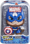 Marvel Mighty Muggs - Actiefiguur Captain America - Druk-en-draaimechanisme - Kleur: Captain America