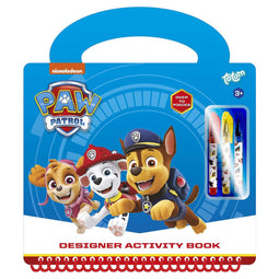 PAW Patrol speelgoed Totum designer 25 delig doeboek tekenen schrijven en stickeren hardcover - jongens en meisjes vanaf 3 jaar creatief speelgoed