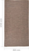 vidaXL - Buitenkleed - platgeweven - 80x150 - cm - bruin