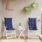 vidaXL - Stoelkussens - 2 - st - hoge - rug - oxford - stof - marineblauw