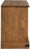 vidaXL - Tv-meubel - HALDEN - met - schuifdeur - 110x40x60 - cm - massief - hout