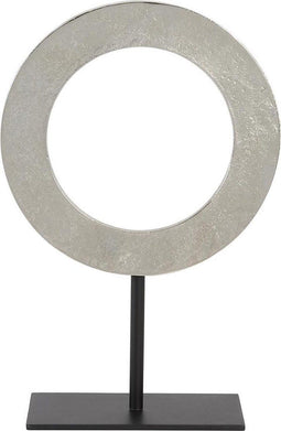 Light & Living Ornament op voet Waiwo - Nikkel/Zwart - 35x10x39cm
