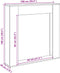 vidaXL - Haardombouw - 100x20x100 - cm - bewerkt - hout - grijs - sonoma - eikenkleur