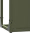 vidaXL - Brandhoutrek - 25x25x60 - cm - koudgewalst - staal - olijfgroen
