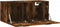 vidaXL - Wandkast - 80x36,5x35 - cm - bewerkt - hout - gerookt - eikenkleurig