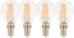 Ledlamp - E14 - 470 lm - kogel - helder - 4 stuks - 4