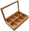 Westmark Theedoos Neutraal - 8 vaks - 32,5 x 20,5 cm - Hout