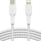 Belkin BOOST↑CHARGE - Gevlochten USB-C naar Lightning Kabel - Snelladen tot 50% in 30 minuten - Wit