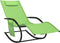 vidaXL - Ligbed - schommelend - staal - en - textileen - groen