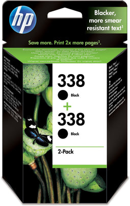 HP 338 - Inktcartridges - Zwart (2 stuks)