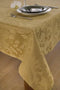KOOK Tafelkleed Damast Polyester Goud 140 bij 240 cm