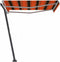 vidaXL - Luifel - vrijstaand - automatisch - 300x250 - cm - oranje - en - bruin